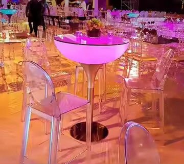 Led Cocktail tafellampen Led verlichte Cocktail tafel