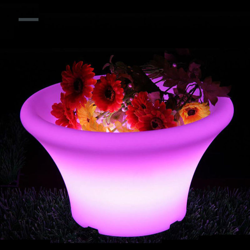 PE-plastic 16 kleuren wisselend kerstversiering LED licht bloempot afstandsbediening multifunctioneel