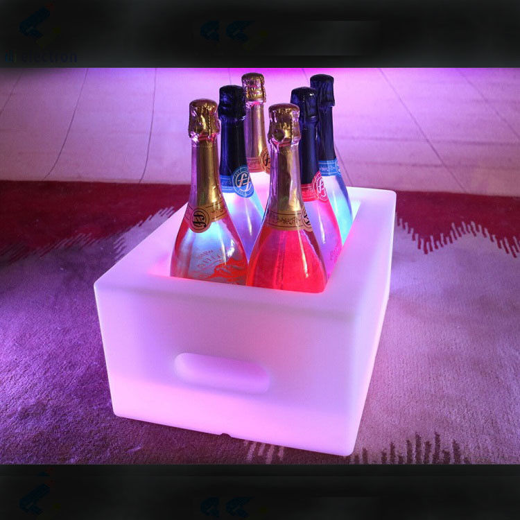 16 kleuren wisselend PE Plastic LED ijs emmer IP65 waterbestendig voor bier Champagne