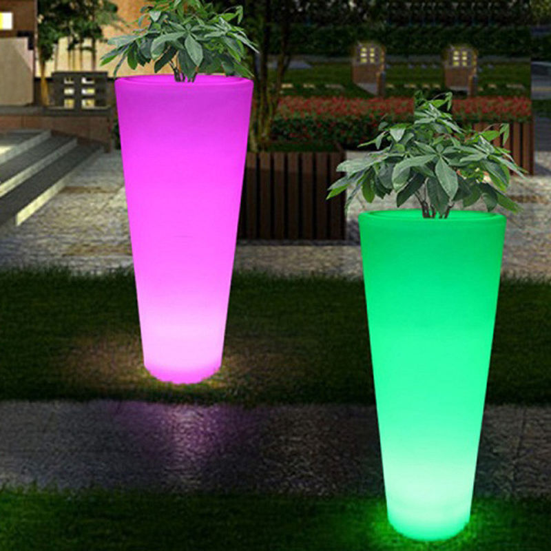 Afstandsbediening Kleurveranderend Led Bloempot Voor Drankwinkels