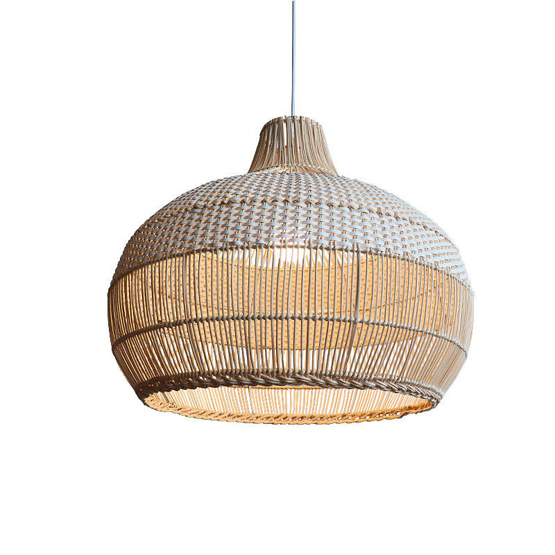 Bamboe rotan hanglamp, Wicker plafondlamp voor binnenhuisversiering