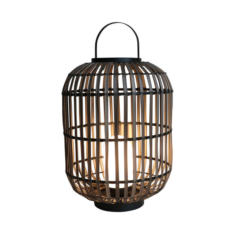 Decoratieve Rattan Outdoor Lantern, geweven Rattan Lamp 3500K Voor de Atmosfeer