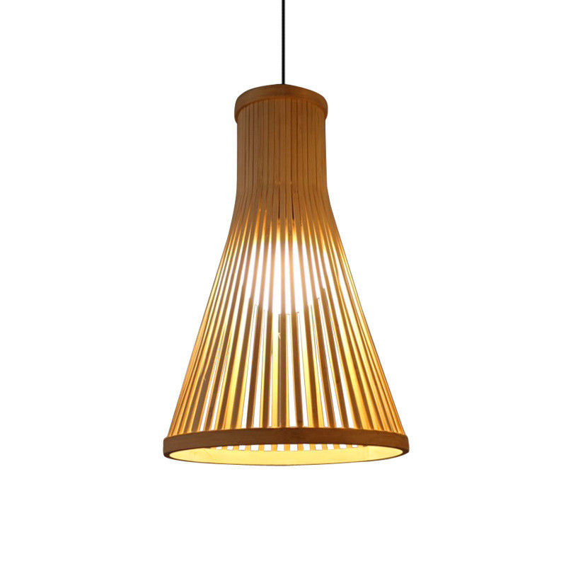 Op maat gemaakt Rattan hanglamp, Nordic geweven bamboe lamp voor binnenverlichting