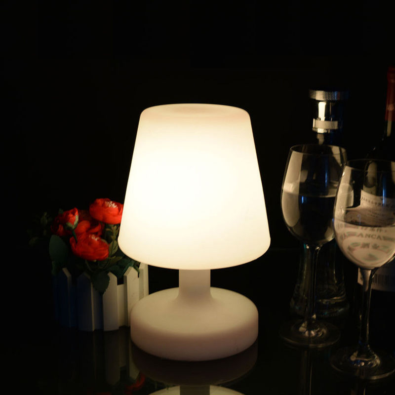 Oplaadbare draadloze kleurveranderbare fat boy led tafellamp