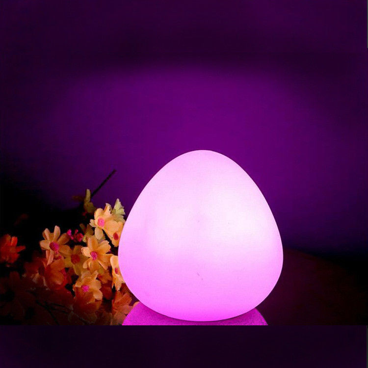 Kleurrijke nachtlamp in de vorm van een ei, LED-lamp draadloos met afstandsbediening
