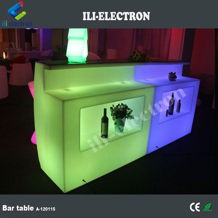 Plastic multi-color verlicht modern huis mini bar toonbank ontwerp te koop