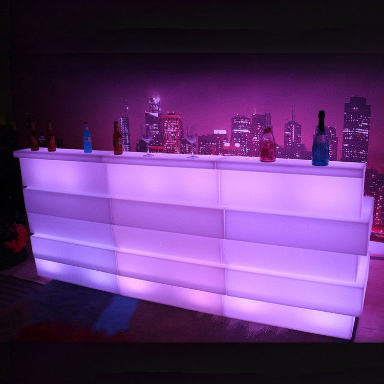 Plastic LED mobiele bar tafel 16 kleuren wisselend waterbestendig