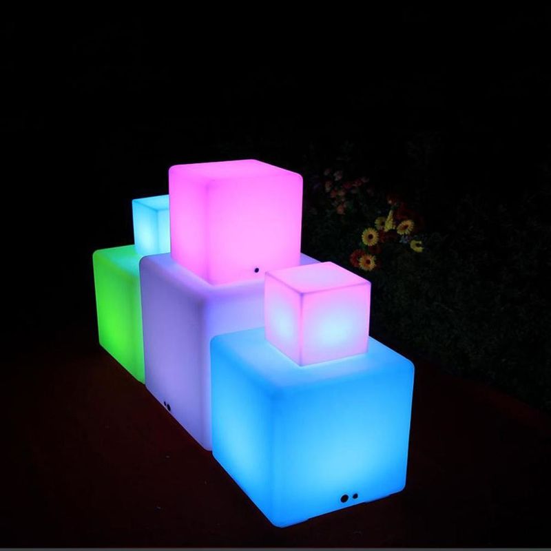 IP65 Waterdicht Buiten LED Kubuslicht 16 Kleuren Veranderlijk Voor Tuinstoelen