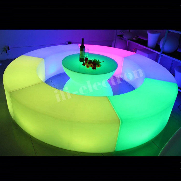 Kleurveranderende LED-glow meubels, oplaadbare LED-stoel OEM