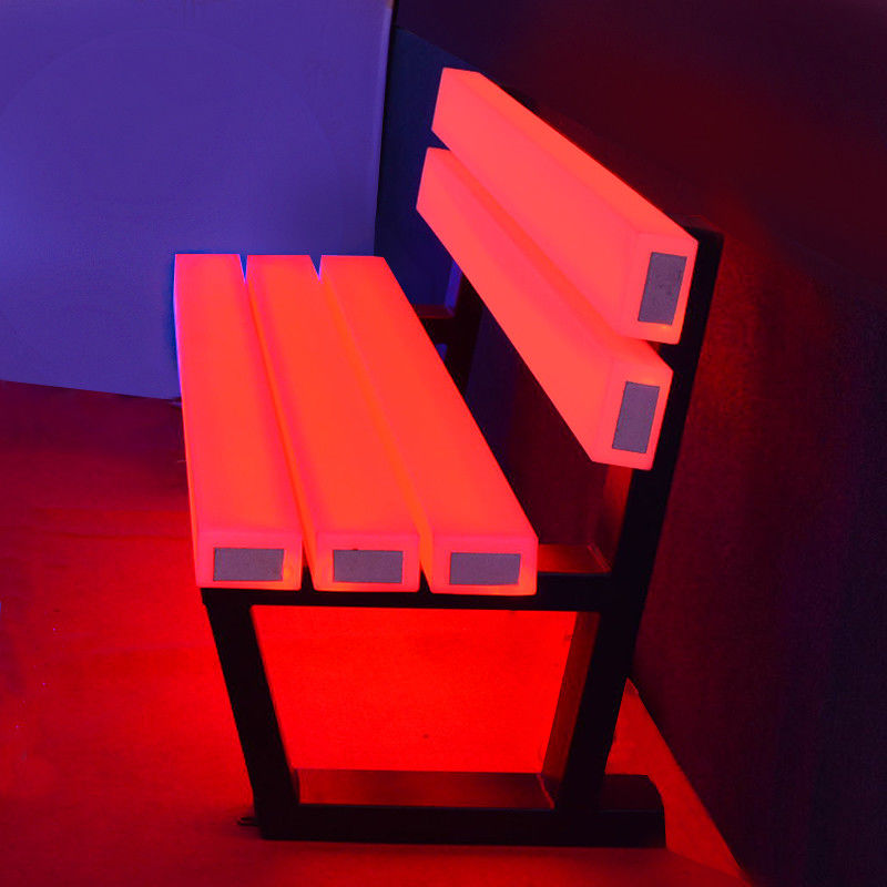16 kleuren kunststof verlichte led meubels buiten tuinbank