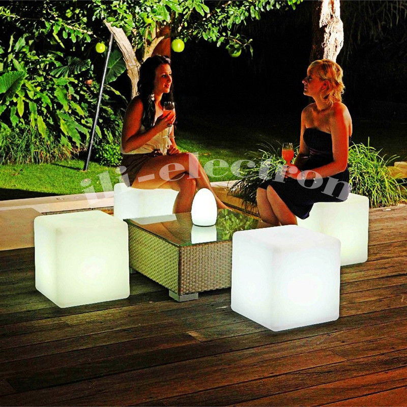 Buiten LED licht kubus kruk kleurrijke waterdicht voor foyer en patio decor