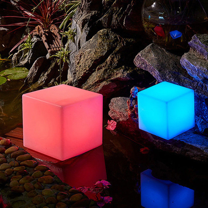 Afstandsbediening LED Cube Nachtlicht Verlicht Rgb Kleurveranderend Batterij Oplaadbaar