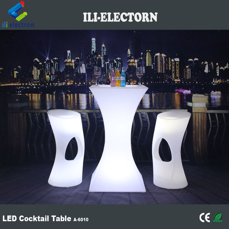Warme verkoop Moderne feestelijke evenementen en bar Gebruikte afstandsbediening kleurveranderende decoratieve LED vierkant cocktailtafel
