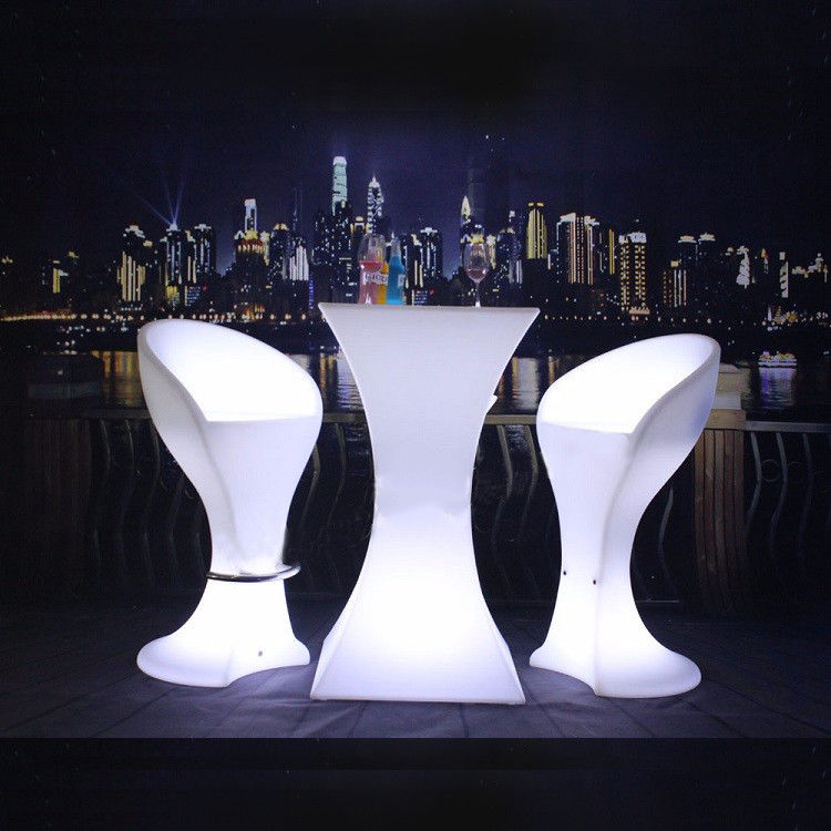 oranje kleur plastic roterende evenement meubels cocktail tafel voor evenement