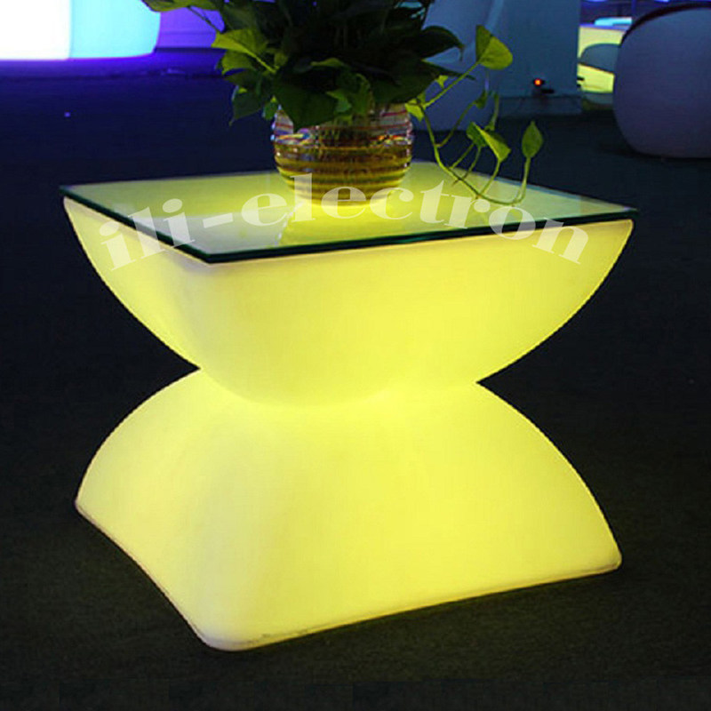lichtgevende LED bartafel geleid plastic hotel salontafel