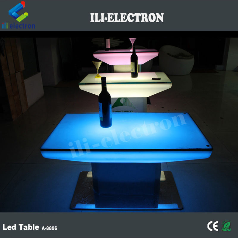 Outdoor&amp;Indoor Kleurveranderende Plastic Square LED Eettafel