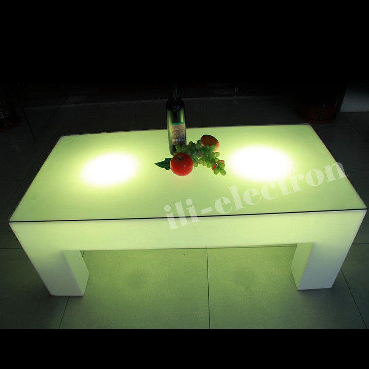 4 benen LED licht cocktail tafel, 16 kleuren wisselende LED gloed tafel afstandsbediening
