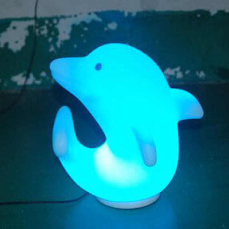 Plastic Dolphin LED lichten 3500K Warm Wit met oplaadbare lithiumbatterie