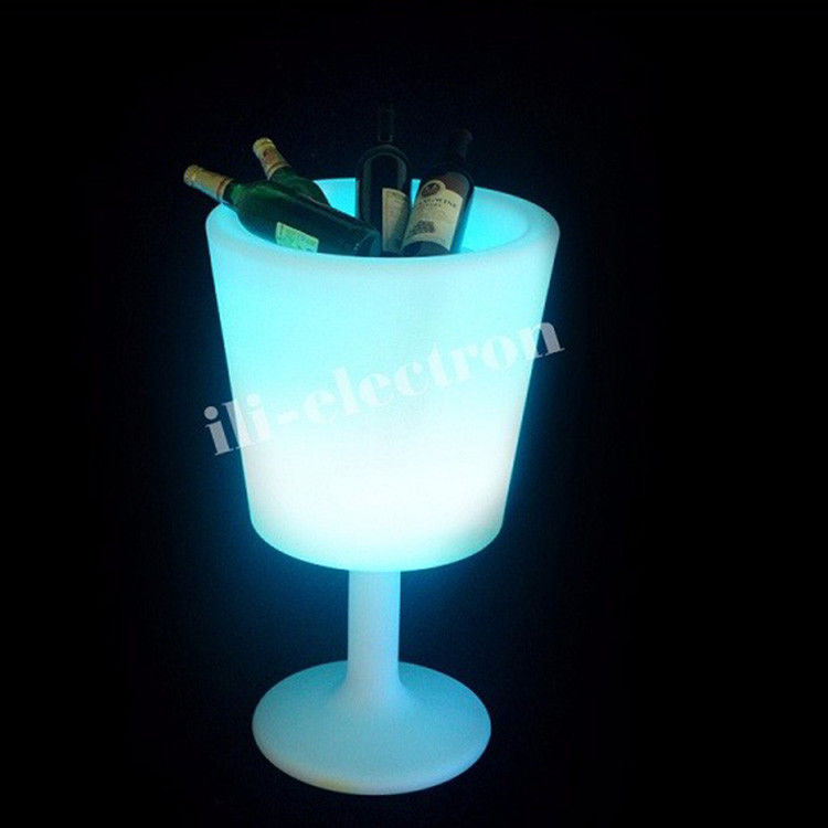 Draadloos plastic LED ijs emmer kopje 16 kleuren verandering voor champagne